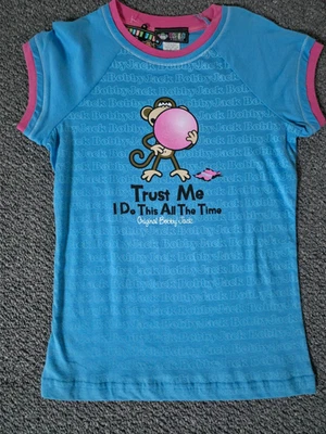 Camiseta Bobby Jack Original Niñas Trust Me I Do This All the Time See Azul Nueva Foto 1 de 2