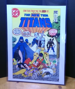 DC COMICS BOOK 12X16 POSTER PROTECTIVE FRAME LOADER GEORGE PEREZ THE TEEN TITANS - Picture 1 of 2