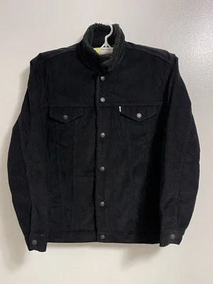 Chaqueta forrada de sherpa de pana negra para hombre LEVIS NUEVA SIN ETIQUETAS 2XXL Foto 1 de 4