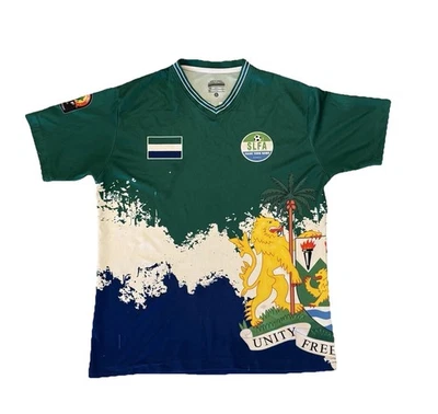 Camiseta de fútbol/fútbol rara Sierra Leona CAF AFCON 2021 para hombre S/M (etiquetada L) Foto 1 de 4