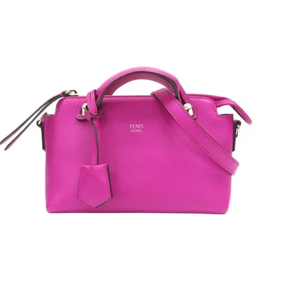 Bolso de hombro FENDI By The Way cuero de becerro rosa 8BL135 Foto 1 de 4