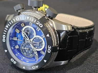Reloj para hombre Invicta Reserve - Perno hecho en Suiza - Correa de cuero # 0977 - S1 - Nuevo con etiquetas Foto 1 de 4