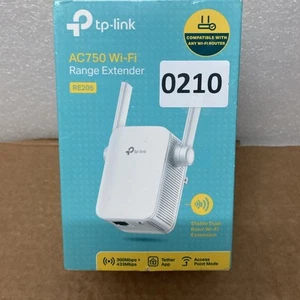 Tp-link RE205 AC750 Wi-Fi Range Extender Wall Plug Adapter in White*** - Picture 1 of 5