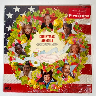 Christmas America Vinyl LP 1973 in SHRINK Nat King Cole Peggy Lee Bing Crosby EX - Image 1 of 4