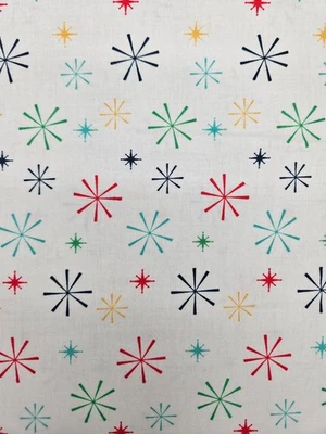 Riley Blake Nutcracker Christmas Fabric 1/2 yd x 42" Snowflakes 100% Cotton NEW - Image 1 of 3