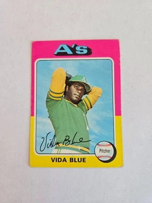 VIDA BLUE 1975 TOPPS BASEBALL CARD #510 OAKLAND ATHLETICS - Image 1 of 2