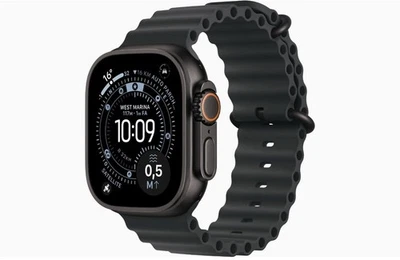 Apple Watch Ultra 3 Replica 1:1 49mm Cassa Titanio Nero Cinturino Ocean BandNero - Image 1 of 4