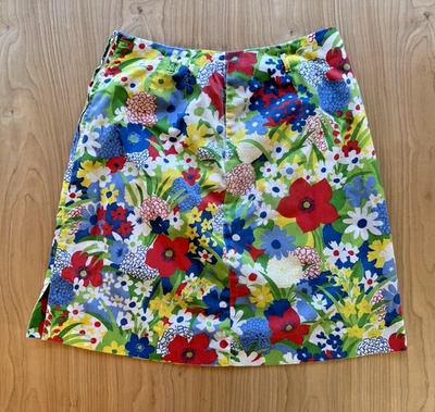 FALDA FLORAL LÍNEA A de colección años 70 cremallera trasera indie hippy UN BOLSILLO preppy UN BOLSILLO Foto 1 de 4