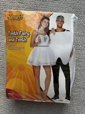 Adult Tooth and Tooth Fairy Couples Costumes - Adult Small - Image 1 of 4