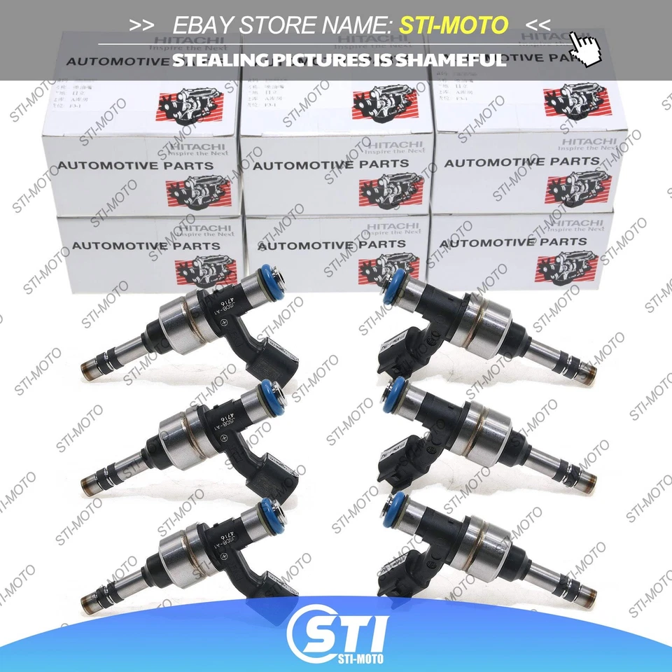 Inyectores de combustible 6 piezas 12629927 para Cadillac CTS SRX Chevrolet Equinox GMC Terrain Foto 1 de 4