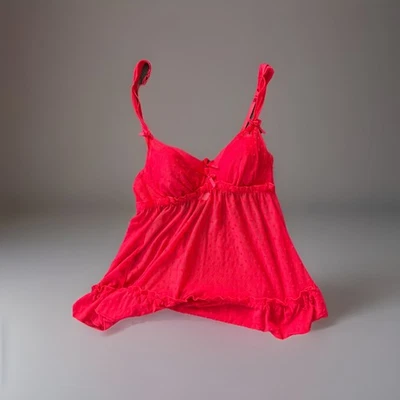 Vestido lencería ROSA rojo de encaje talla pequeña Foto 1 de 4