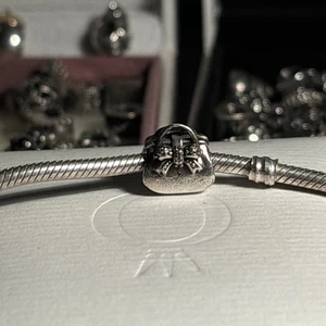 Authentic Sterling Silver Sparkling Handbag Bead 791534CZ Pre Owned  - Picture 1 of 6