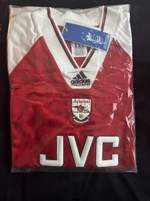 Camiseta de futebol Adidas Originals ARSENAL 1992 1994 HOME SHIRT autêntica G - Imagem 1 de 3