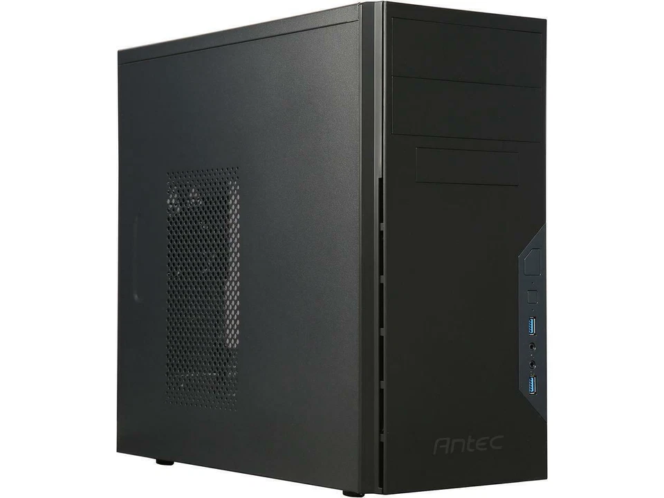 Antec New Solution VSK-3000E Mini Tower Mikro-ATX ohne Netzteil - Schwarz