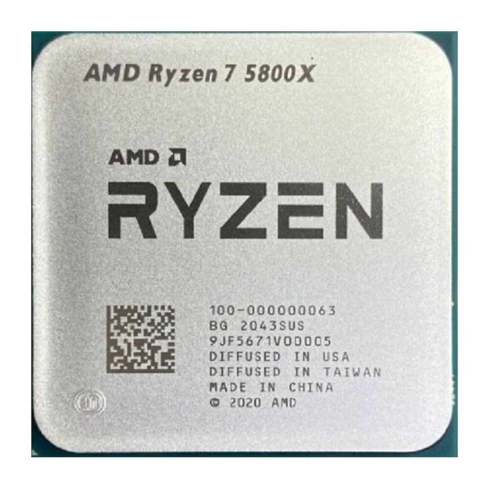 AMD Ryzen 7 5800X 3.8-4.7GHz 8 Core 16 Thread Socket AM4 105W CPU Processor - Image 1 of 1