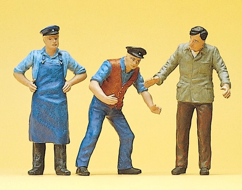 Preiser Spur I 63060 Güterbodenpersonal .  Maßstab 1:32 - Bild 1 von 1