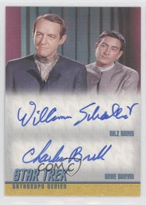 2013 Rittenhouse Star Trek The Original Series: Heroes & Villians Dual Auto 1i9