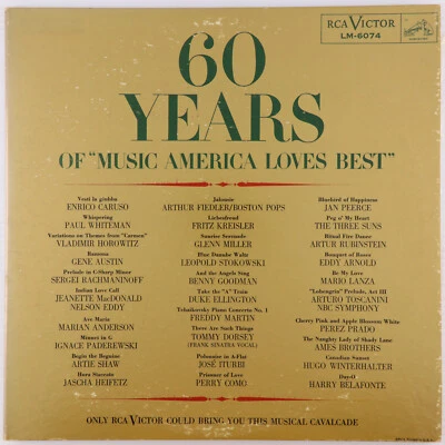 Various – 60 Years Of "Music America Loves Best" - 1959 Mono 2X LP LM-6074 Gatef - Image 1 of 4