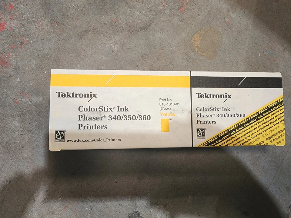 Tektronix Phaser 340/350/360 Colorstix Ink 3-Yellow 2-Black NEW! - Image 1 of 1