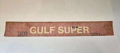 Calcomanía adhesiva Gulf Super Gas Pump vintage 16 x 2,25 Foto 1 de 4