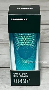 Portachiavi Starbucks sfumato blu borchie ombra NUOVO 2023 - Foto 1 di 9