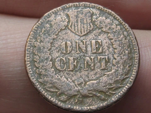 1871 Indian Head Cent Penny- Bold N, Good Details Cover