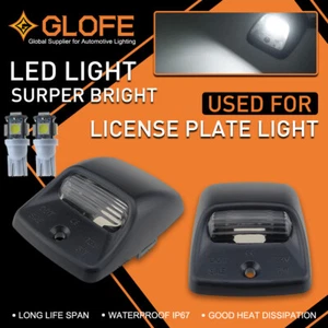 For 2005-2015 Toyota Tacoma 2pcs LED Tag License Plate Light Bulbs Black Lens - Picture 1 of 7