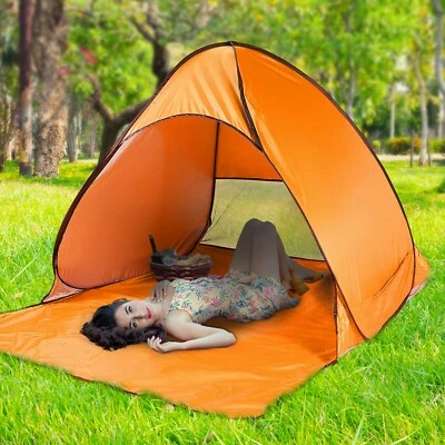 Tienda de playa emergente automática para 2-3 personas camping al aire libre parque de pesca uso en lago Foto 1 de 4