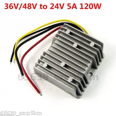 Waterproof Buck Converter Step Down Module Power Supply 36V/48V to 24V 5A 120W  - Image 1 of 3