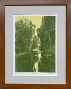 Luca Sacco & Robert Ehrlich  "Willows" Hand Signed & # Litho River FRAMED  Art - Picture 1 of 5