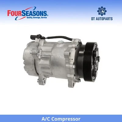 Compresor de aire acondicionado para Volkswagen Golf 1997-2007 4 estaciones 1998 1999 2000 2001 2002 Foto 1 de 4