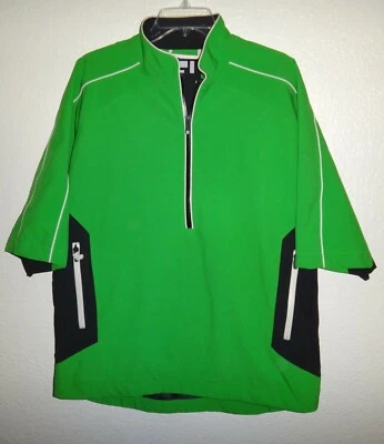 EUC MENS M MEDIUM FOOTJOY DRYJOYS TOUR COLLECTION GOLF WATERPROOF S/S JACKET  - Image 1 of 4