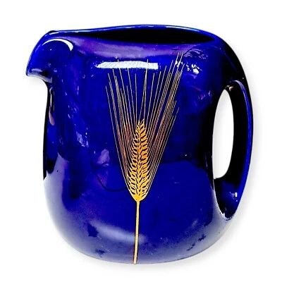 Japanese Suntory Whiskey Water Jug Ceramic Distillery Cobalt Blue Art Decor J2 - Image 1 of 4