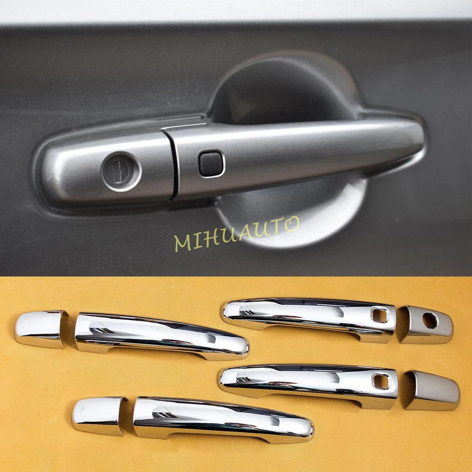Cubierta de manija de puerta cromada anti arañazos ajuste directo para Suzuki Swift 2024 2025 Foto 1 de 4