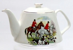 Vintage Lord Nelson Teapot Hunters Scene - Picture 1 of 5