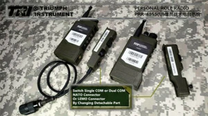 HOT TRI PRR H4855U(S) Single Com Connector RADIO UK ARMY SELEX PRC -152\148 - Bild 1 von 8