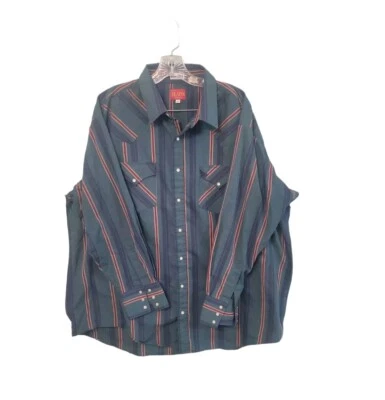 Ely Plains Big Man Western Rodeo Pearl Snap Button Down Shirt Size 2x - Image 1 of 4