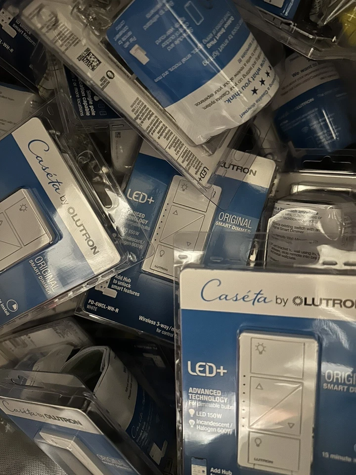 (5) Interruptor atenuador de iluminación Lutron PD-6WCL-WH-R - blanco (cantidad 5) envío gratuito Foto 1 de 1