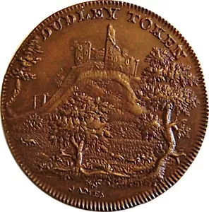 Worcestershire. Dudley Spence's Mule Halfpenny Token DH 11 - Picture 1 of 2