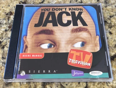 1997 BERKELEY SYSTEMS YOU DON'T KNOW JACK,  JELLYVISION CD USERS MANUAL. NEW CSE - Image 1 of 3