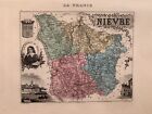 LA NIEVRE - DEPARTEMENT - FRANCE - CARTE ANCIENNE - GRAVURE VUILLEMIN - 1879