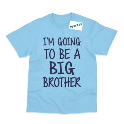 I'm Going To Be A Big Brother Kid's Printed Pregnancy Announcement T-Shirt - Image 1 of 4