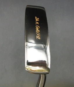 24k Gold Pl. Putter Graphite Shaft Playing Length 90cm Unbranded Grip - Picture 1 of 8