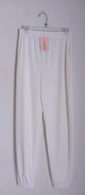 Missguided 象牙色罗纹慢跑裤女式 6 码全新 — 第 1/4 张图片