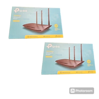 TP-Link TL-WR940N Ver 6.6 Inalámbrico N Wifi Router Extensor de Internet 450Mbps Paquete de 2 Foto 1 de 3