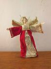 VINTAGE CHRISTMAS ANGEL PORCELAIN HEAD AND HANDS AND MATERIAL
