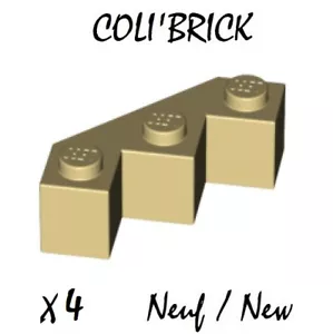 LEGO 2462 - 4x Brick Angle Brick Modified Facet 3x3 - Beige / Tan 4598467 New - Picture 1 of 1