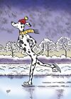 Dalmatian Christmas Cards - The Skater -  pack of five