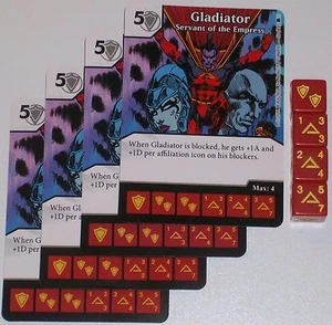 4X GLADIADOR: SERVIENTE DE LA EMPERATRIZ 50/142 The Amazing Spider-Man Dice Masters - Imagen 1 de 1