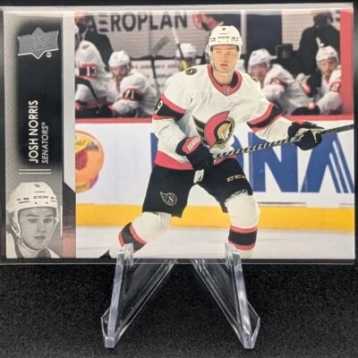 JOSH NORRIS 2021-22 UPPER DECK #129 – OTTAWA SENATORS – FRESH PULL – MINT - Image 1 of 2